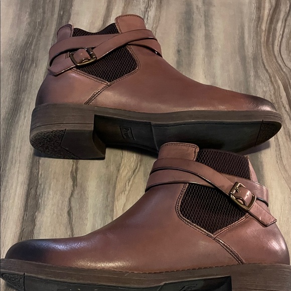 Women’s Brown Ombré Leather Ankle Boots - Picture 3 of 7